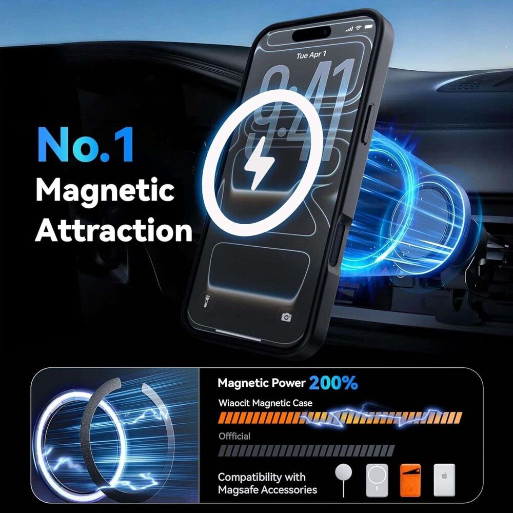 iPhone 17 Pro Max Case, Translucent back, - Black- New- Open box